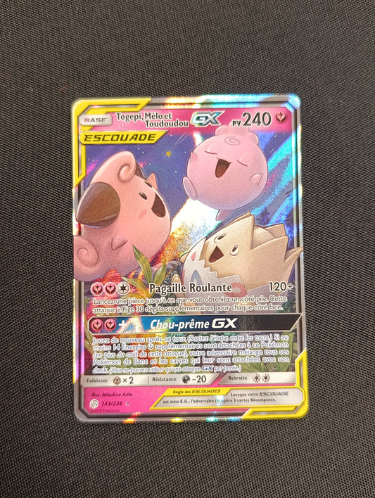 Carte Togepi, mélo et toudoudou gx